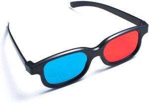gafa rojo azul para el tratamiento del ojo vago